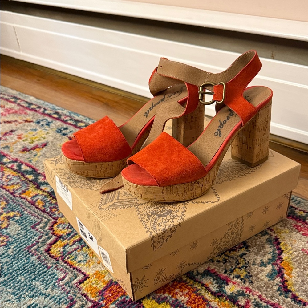 Free People Brooke Cork Platform Sandal